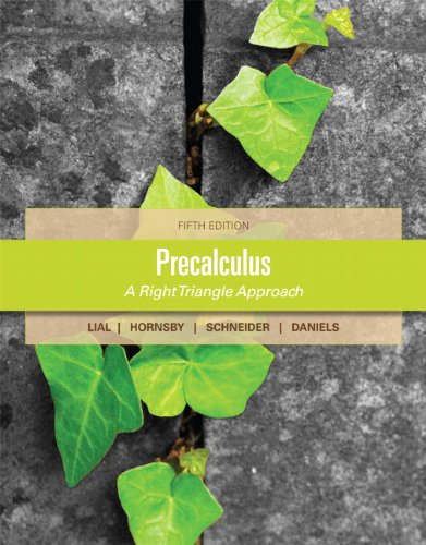 Precalculus 5th Edition Margaret L Lial John Hornsby David I Schneider
