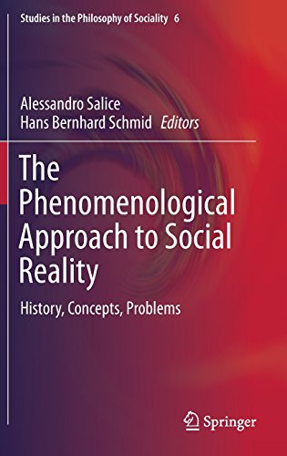 The Phenomenological Approach To Social Reality History Concepts Problems 1st Alessandro Salice