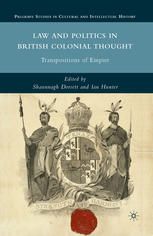 Law And Politics In British Colonial Thought Transpositions Of Empire Shaunnagh Dorsett