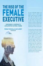 The Rise Of The Female Executive How Womens Leadership Is Accelerating Cultural Change Peninah Thomson Obe