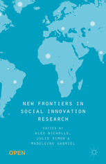 New Frontiers In Social Innovation Research 1st Edition Alex Nicholls