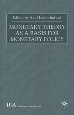 Monetary Theory As A Basis For Monetary Policy Axel Leijonhufvud Eds