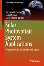 Solar Photovoltaic System Applications A Guidebook For Offgrid Electrification 1st Edition Parimita Mohanty