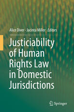 Justiciability Of Human Rights Law In Domestic Jurisdictions 1st Edition Alice Diver