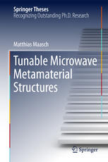 Tunable Microwave Metamaterial Structures 1st Edition Matthias Maasch Auth