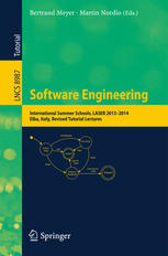 Software Engineering International Summer Schools Laser 20132014 Elba Italy Revised Tutorial Lectures 1st Edition Bertrand Meyer