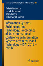 Information Systems Architecture And Technology Proceedings Of 36th International Conference On Information Systems Architecture And Technology Isat 2015 Part Iv 1st Edition Zofia Wilimowska