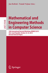 Mathematical And Engineering Methods In Computer Science 10th International Doctoral Workshop Memics 2015 Tel Czech Republic October 2325 2015 Revised Selected Papers 1st Edition Jan Kofro