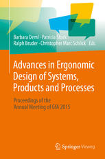 Advances In Ergonomic Design Of Systems Products And Processes Proceedings Of The Annual Meeting Of Gfa 2015 1st Edition Barbara Deml