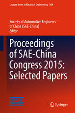 Proceedings Of Saechina Congress 2015 Selected Papers 1st Edition Society Of Automotive Engineers Of China Eds