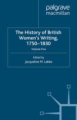 The History Of British Womens Writing 17501830 Jacqueline M Labbe Eds