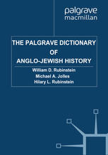 The Palgrave Dictionary Of Anglojewish History William D Rubinstein