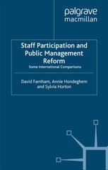 Staff Participation And Public Management Reform Some International Comparisons David Farnham