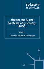 Thomas Hardy And Contemporary Literary Studies Tim Dolin Peter Widdowson Eds