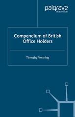 Compendium Of British Office Holders Timothy Venning Auth