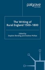 The Writing Of Rural England 15001800 Stephen Bending Andrew Mcrae Eds