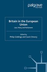 Britain In The European Union Law Policy And Parliament 1st Edition Philip Giddings