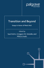 Transition And Beyond Essays In Honor Of Mario Nuti Saul Estrin