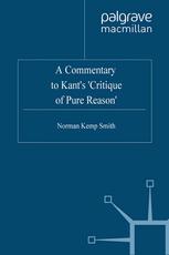 A Commentary To Kants Critique Of Pure Reason 3rd Edition Norman Kemp Smith Auth