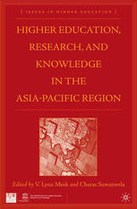 Higher Education Research And Knowledge In The Asia Pacific Region V Lynn Meek