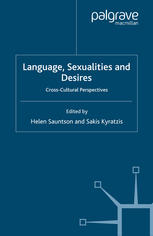 Language Sexualities And Desires Crosscultural Perspectives Helen Sauntson