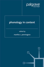 Phonology In Context 1st Edition Martha C Pennington Eds