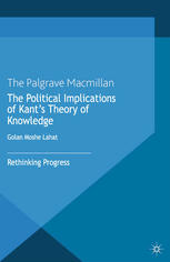 The Political Implications Of Kants Theory Of Knowledge Rethinking Progress Golan Moshe Lahat Auth