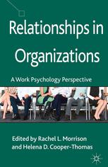 Relationships In Organizations A Work Psychology Perspective Rachel L Morrison