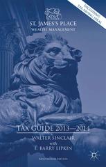 Tax Guide 20132014 Walter Sinclair Fca Barry Lipkin Llb Fca Atii Tep Auth