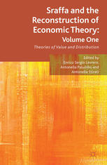 Sraffa And The Reconstruction Of Economic Theory Volume One Theories Of Value And Distribution Enrico Sergio Levrero