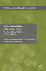 Social Vulnerability In European Cities The Role Of Local Welfare In Times Of Crisis Costanzo Ranci
