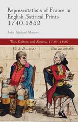 Representations Of France In English Satirical Prints 17401832 John Richard Moores Auth