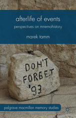 Afterlife Of Events Perspectives On Mnemohistory Marek Tamm Eds