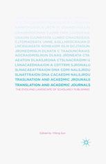Translation And Academic Journals The Evolving Landscape Of Scholarly Publishing Yifeng Sun Eds