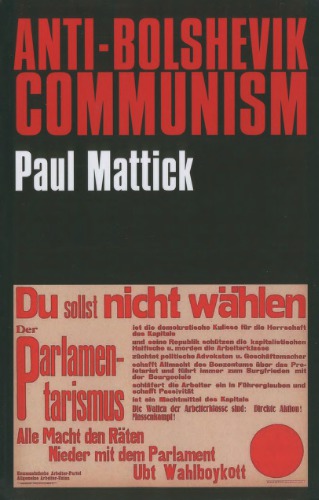 Antibolshevik Communism Paul Mattick