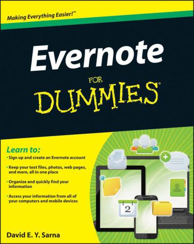 Evernote For Dummies David E Y Sarna