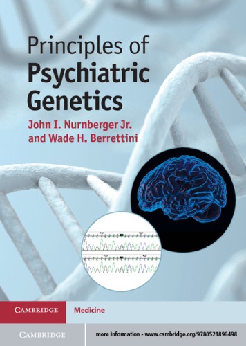 Principles Of Psychiatric Genetics John I Nurnberger Wade H Berrettini