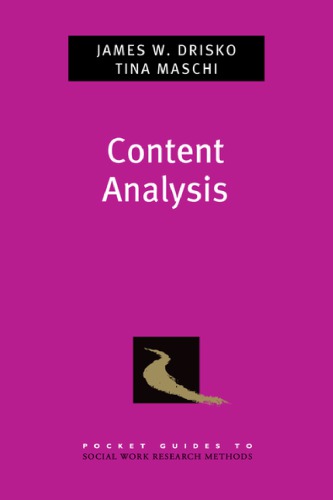 Content Analysis James Drisko Tina Maschi