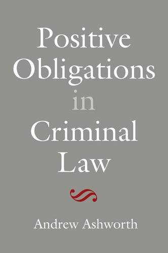 Positive Obligations In Criminal Law Andrew Ashworth