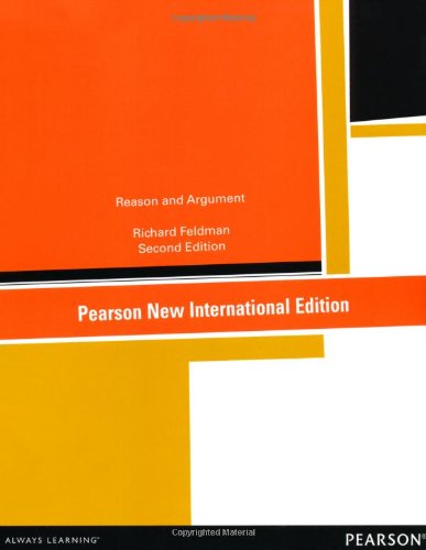 Reason And Argument 2nd Edition Richard Feldman