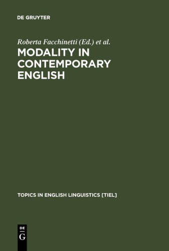 Modality In Contemporary English Roberta Facchinetti Manfred Krug