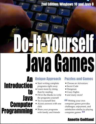 Doityourself Java Games An Introduction To Java Computer Programming 2nd Edition Annette Godtland
