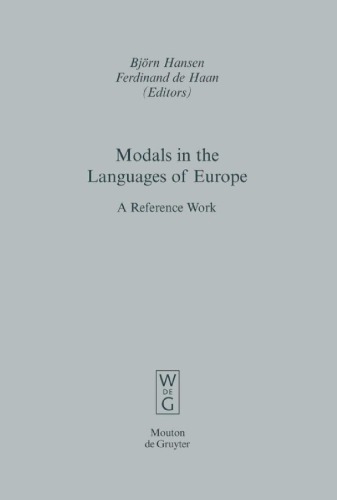 Modals In The Languages Of Europe A Reference Work 1st Björn Hansen