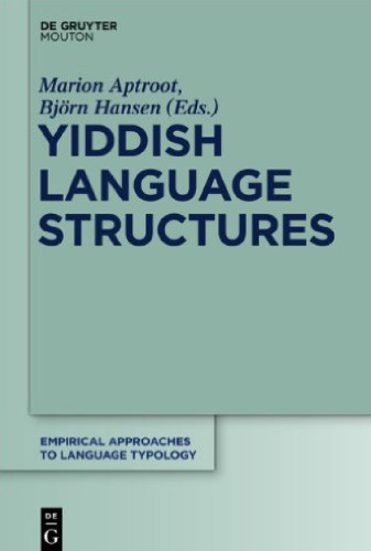 Yiddish Language Structures Marion Aptroot Bjrn Hansen Eds