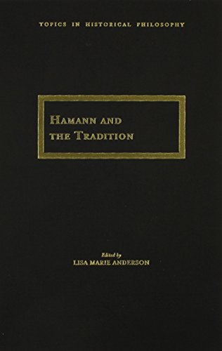 Hamann And The Tradition Lisa Marie Anderson