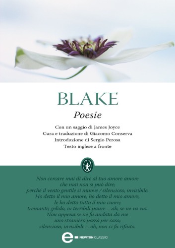 Poesie 2nd Edition William Blake Giacomo Conserva Trans