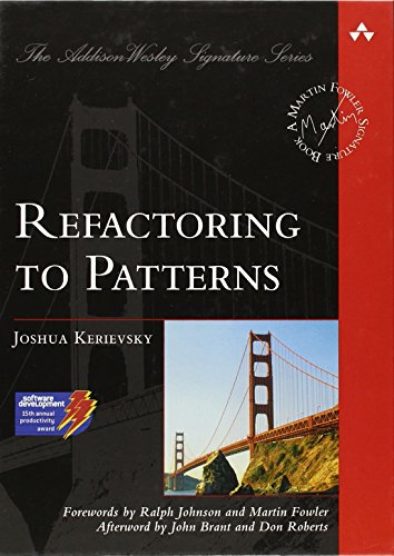 Refactoring To Patterns 1st Edition Joshua Kerievsky