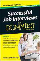 Successful Job Interviews For Dummies Australian And New Zealand Edition Australian And New Zealand Edition Kennedy