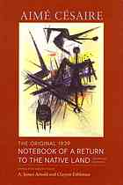 The Original 1939 Notebook Of A Return To The Native Land Bilingual Ed Arnold