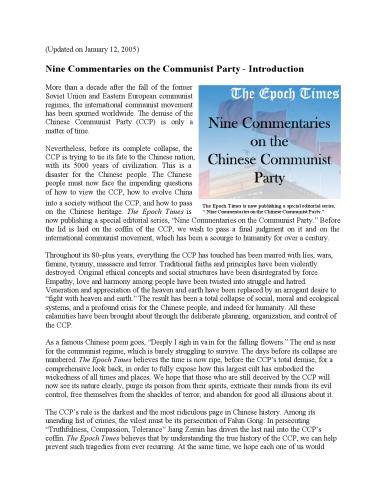 Nine Commentaries On The Communist Party The Epoch Group